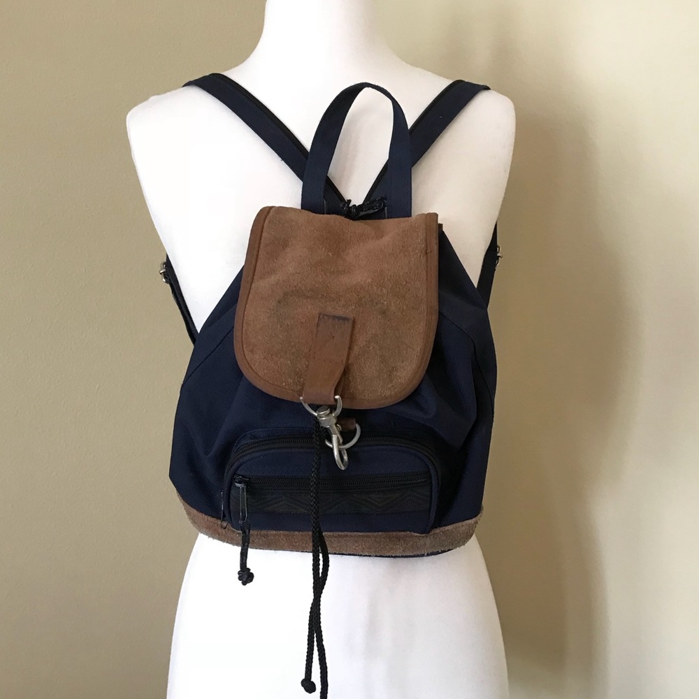 Vintage L’egent 90s Mini Backpack in Navy